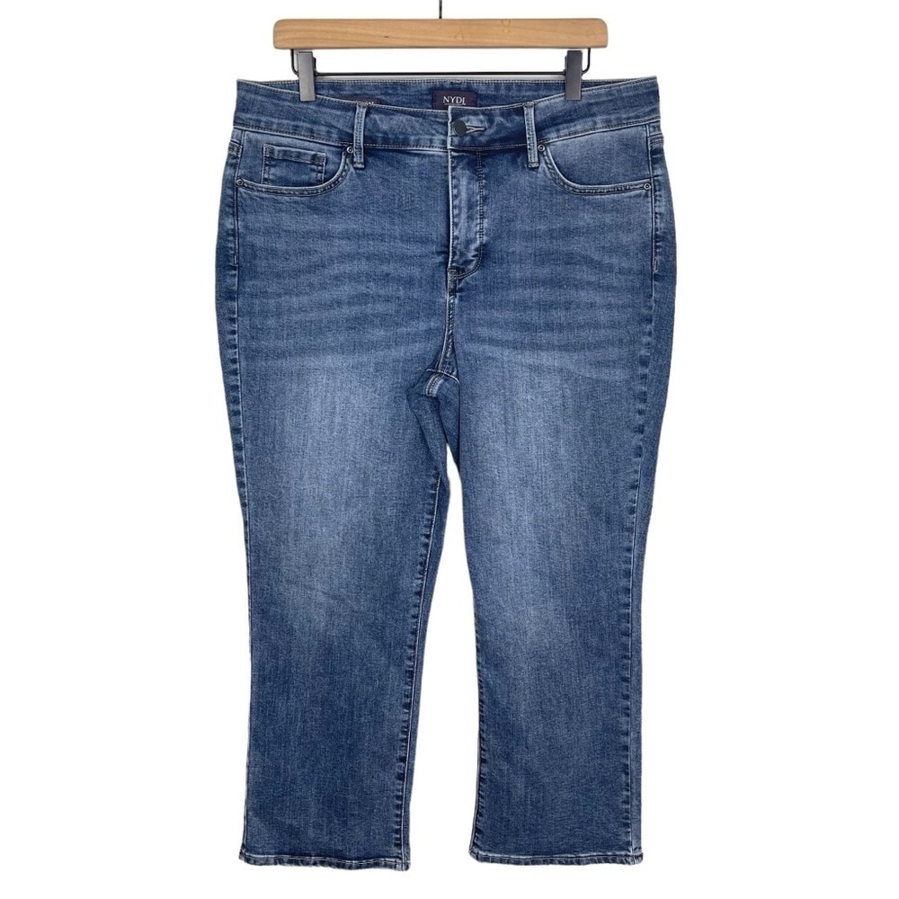 NYDJ Marilyn Straight Jean 14 Cool Embrace Lift Tuck Slimming Smoothing Stretch